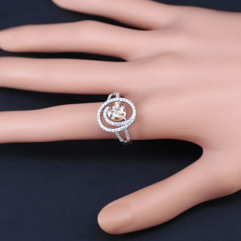 Романтический подарок сердце 925 марка серебряный цвет свадебные ювелирные