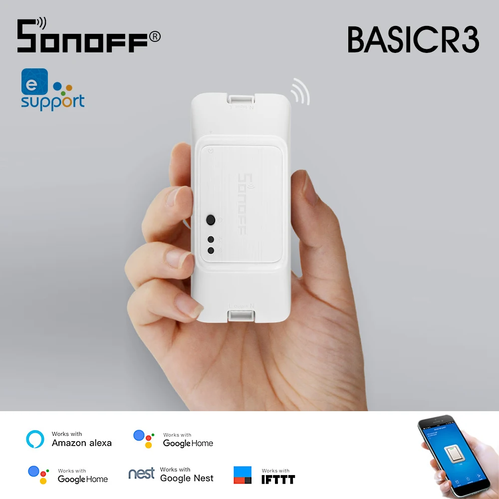 Умный переключатель SONOFF BASIC R3 с поддержкой Wi Fi и таймером|Модули для умного дома| |