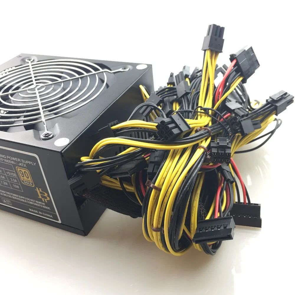 T.F.SKYWINDINTL блок питания 1600 Вт для майнинга gpu ATX 6 графическая карта 14 см antminer Fan BTC