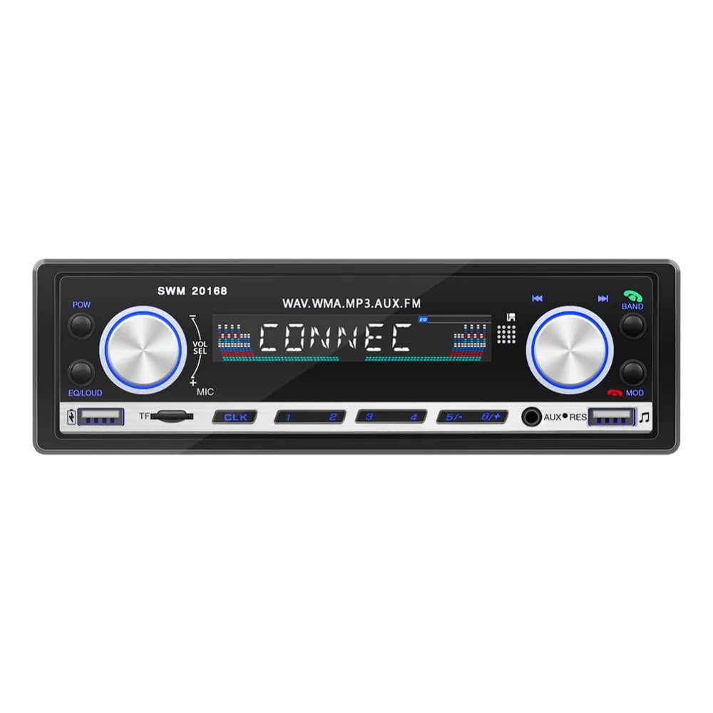 Car MP3 bluetooth Model Hands-Free Call Player Plug-in Card Radio 20168 Auto |