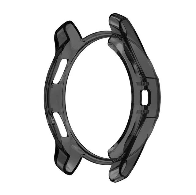 Черный Чехол для samsung Galaxy Watch 42 мм SM-R810 46 мм gear S3 Frontier TPU Защитная рамка Smartwatch защитный чехол - Цвет: Черный