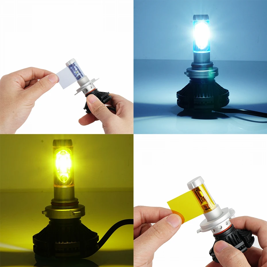 

X3 LED car headlight H1 H4 H7 6000lm 50W bulb for car retrofit
