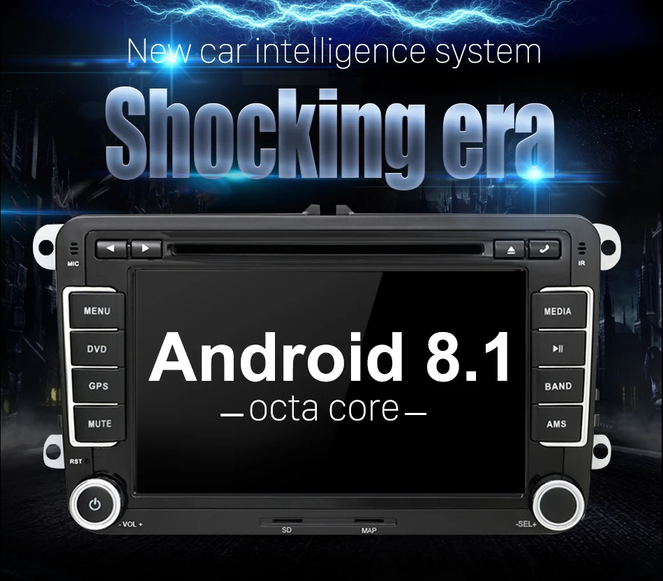 Eunavi 2 Din Android 9,0 автомобильный аудио dvd-плеер радио для VW GOLF 6 Polo Bora JETTA B6 PASSAT Tiguan SKODA OCTAVIA gps навигация