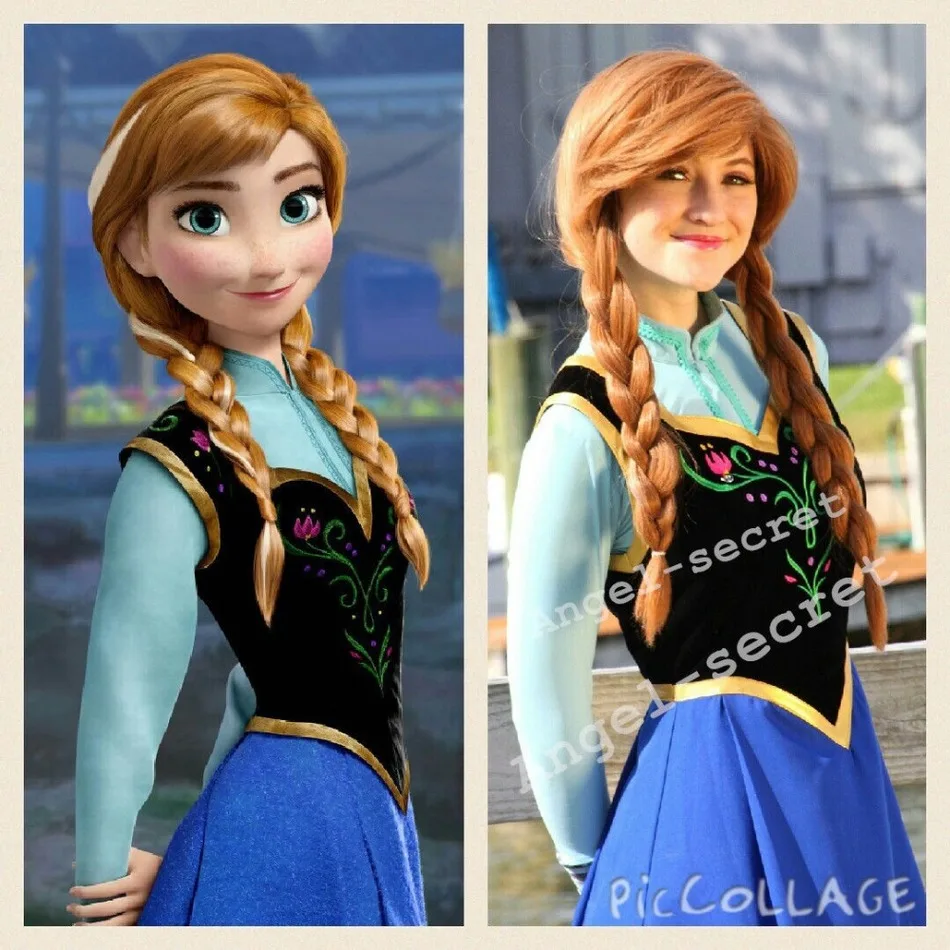 N787 Анна Женский костюм с эластичная рубашка Косплей|costume women|costume costumecostume anna |