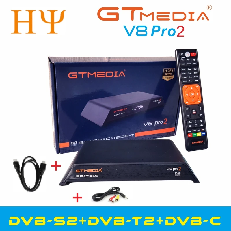 5 шт./лот GTMedia V8 Gtmedia V8 pro2 H.265 Full HD DVB-S2+ T2+ DVB-C спутниковый ресивер обновление freesat v8 Золотой V8 NOVA V8 супер