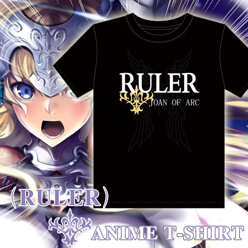 Аниме Fate Grand Order apocripha, правитель, Мститель, Жанна Дарк альтер, футболка для косплея, топы, футболка FGO Joan of Arc, футболка, футболка