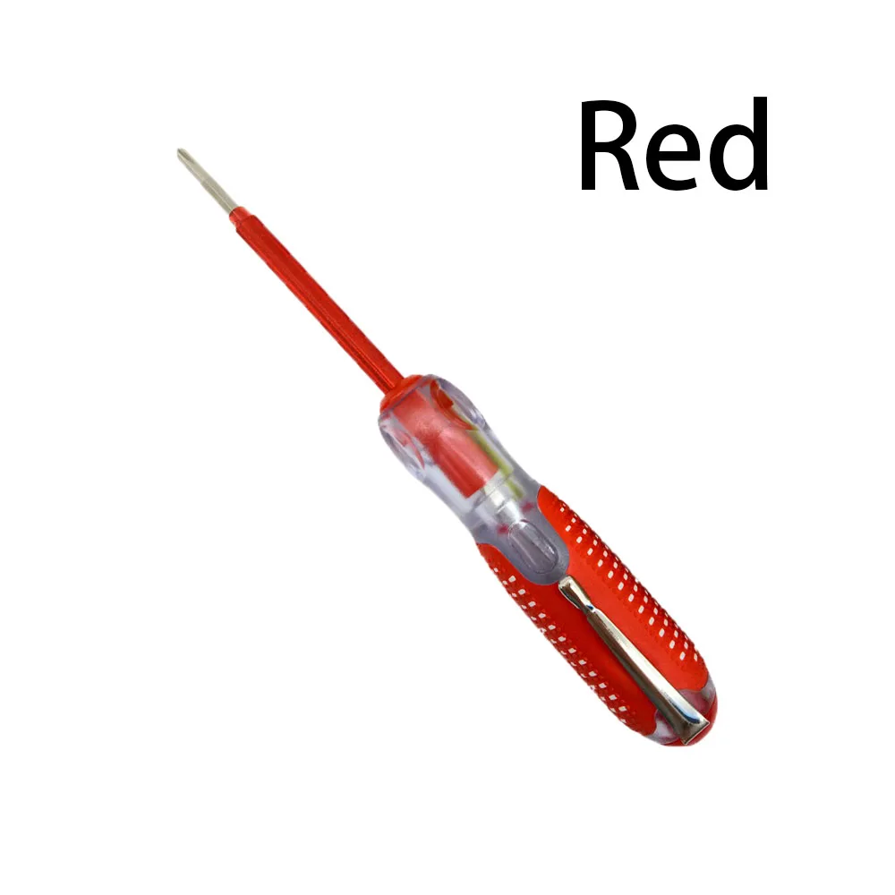 Red 2 в 1 крестовый щелевой съемный тестовый карандаш 100 V-500 V набор изолированных отверток изолированные отвертки Инструменты для ремонта - Цвет: Red