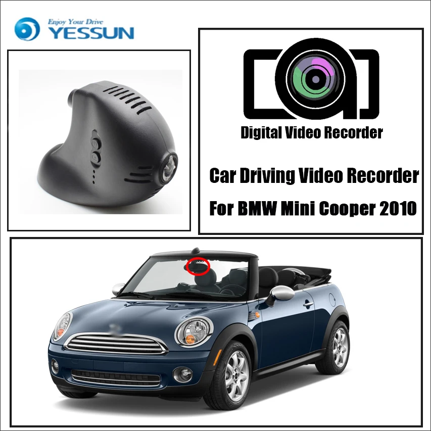 Видеорегистратор YESSUN для BMW Mini Cooper 2010 2011 2012 2013 wifi|drive recorder|video recordercar wifi dvr |