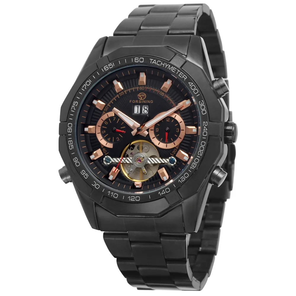 FORSINING новые автоматические мужские часы Tourbillon самовсасывающие спортивные