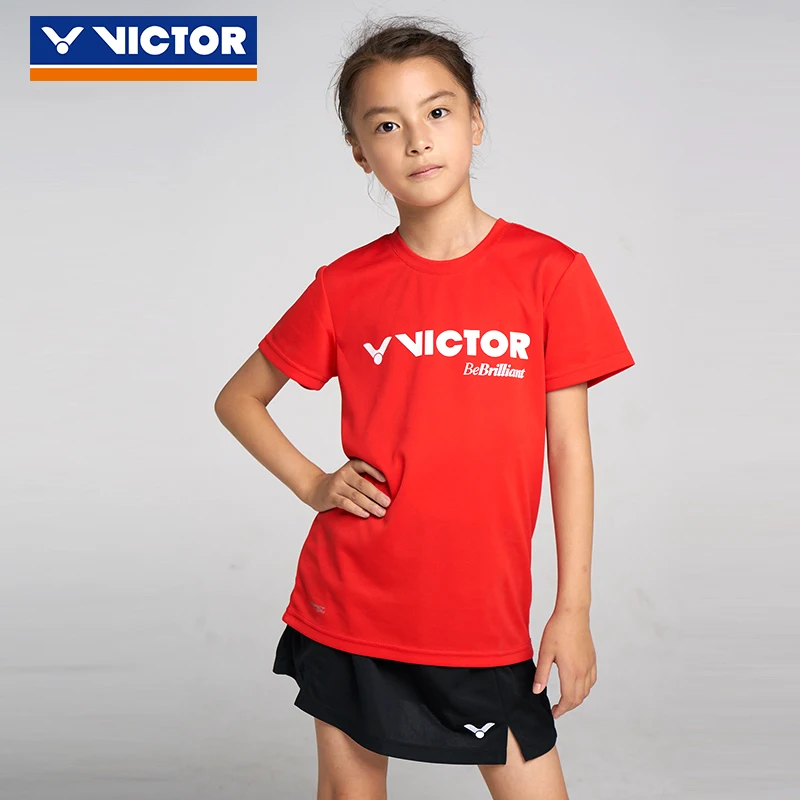 Детская дышащая рубашка для бадминтона Victor трикотажные поглощающие Пот
