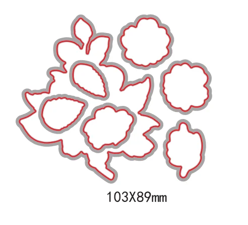 Цветы металлическая высекальная штамп или прозрачный для сделай сам