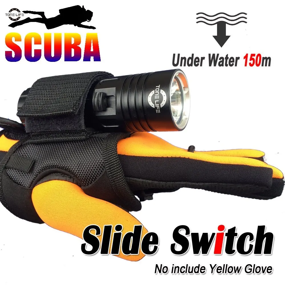 Водонепроницаемый 1000 люмен XM L2 светодиодный Дайвинг маски фонарик подводный 150 м