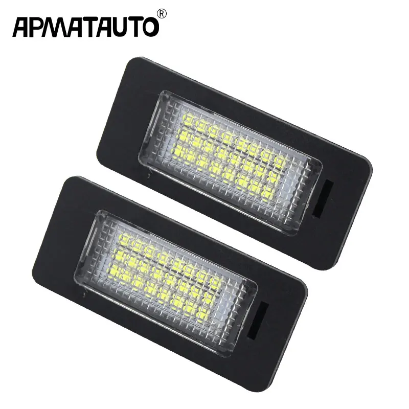 2x CANbus LED License Plate Light 12V Car styling For Audi A4 b8 A5 S5 Q5 TT RS For VW Volkswagen Passat 5D R36 2008 accessories