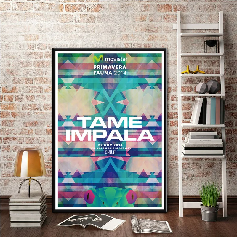 Tame Impala психоделическая Рок Музыкальная Группа Тур плакат и принты искусство холст живопись настенные картины для гостиной домашний декор - Цвет: Небесно-голубой