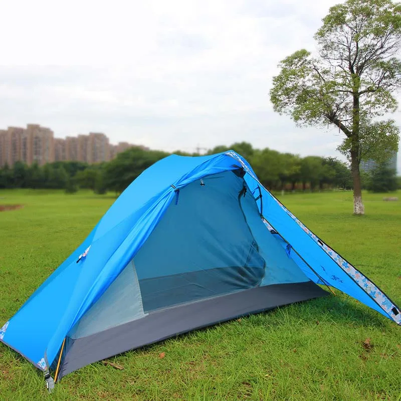 Flytop одиночные палатки для кемпинга ультра-светильник на открытом воздухе Кемпинг Туризм езда Палатки портативный водонепроницаемый 1 человек алюминиевый сплав палатка