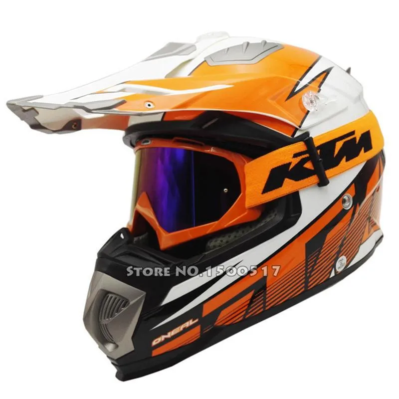 Поставляется с KTM Очки Мотокросс Шлем Moto Motocicleta Cacapete Каско шлем ONEAL Racing Off Road Dirt Bike MX