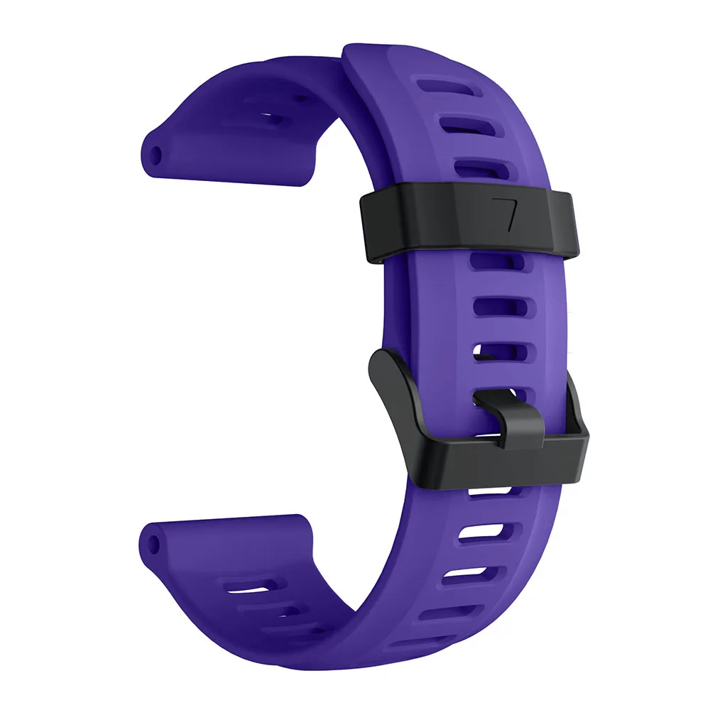 26 мм мягкий силиконовый сменный ремешок для часов Garmin Fenix 3/Fenix 3 HR/Fenix 5x Смарт-часы 26 мм силиконовый ремешок черный - Цвет: Purple