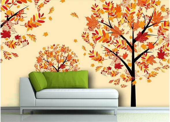 3d обои на заказ роспись вручную богатые деревья фон настенные картины |