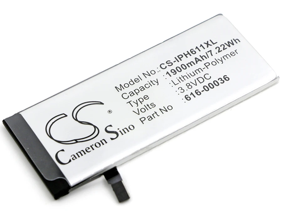 Высококачественный аккумулятор Cameron Sino 1900 мАч 616 00036 для Apple A1633 A1688 A1691 A1700 iPhone 6s|1900mah