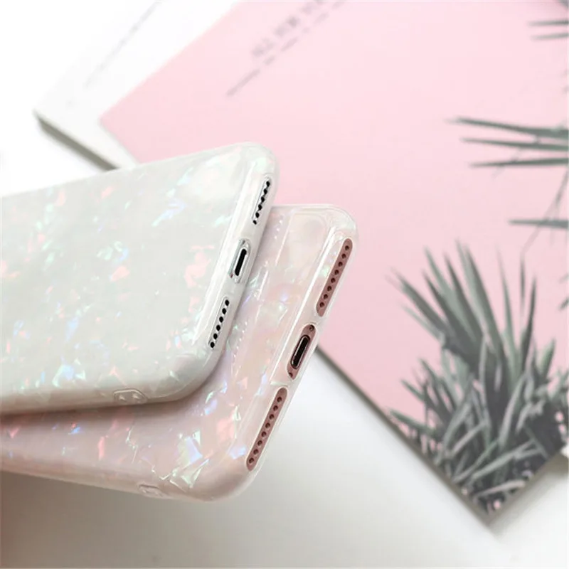 Роскошный Блестящий Мягкий силиконовый чехол из ТПУ для iPhone 6 6S Plus с узором 7 8 X