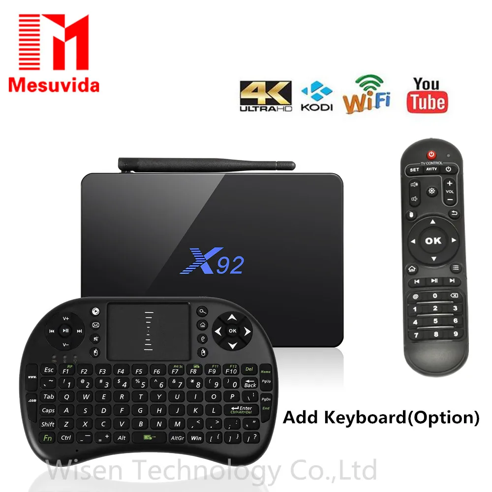 X92 2GB/3GB 16GB/32GB Android 6.0 TV Box Amlogic S912 Octa Core KD Media Player 5G Wifi Bluetooth4.0 4K Smart Set Top | Электроника