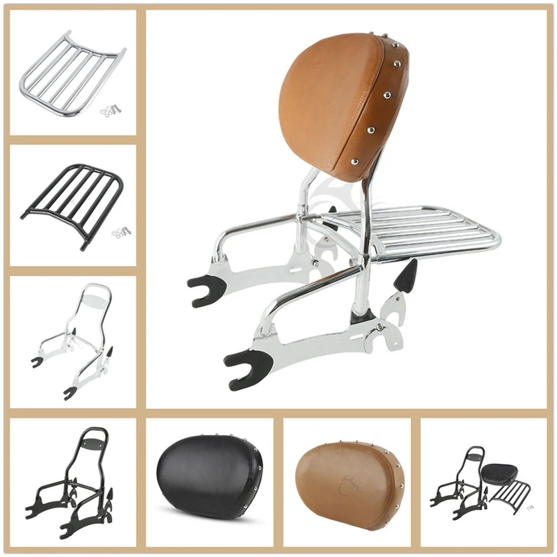 Спинка для мотоцикла Сисси бар и багажная стойка индийского Dark Horse 2014 2020|Системы