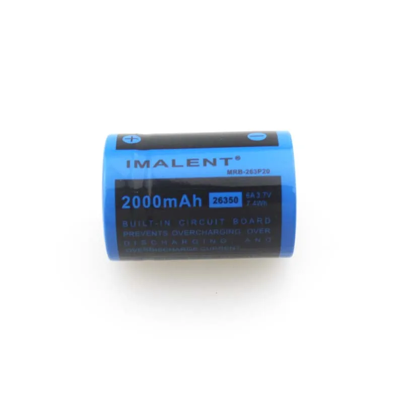 1 шт. Лучшая цена IMALENT MRB 263P20 26350 3 7 V 2000 mAh alto rendimiento Li Ion recargable (1 пьезы)|Портативные