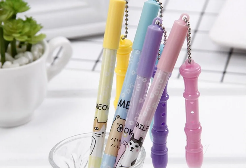 Креативная гелевая ручка с подвеской чернильная школьная призовая канцелярские