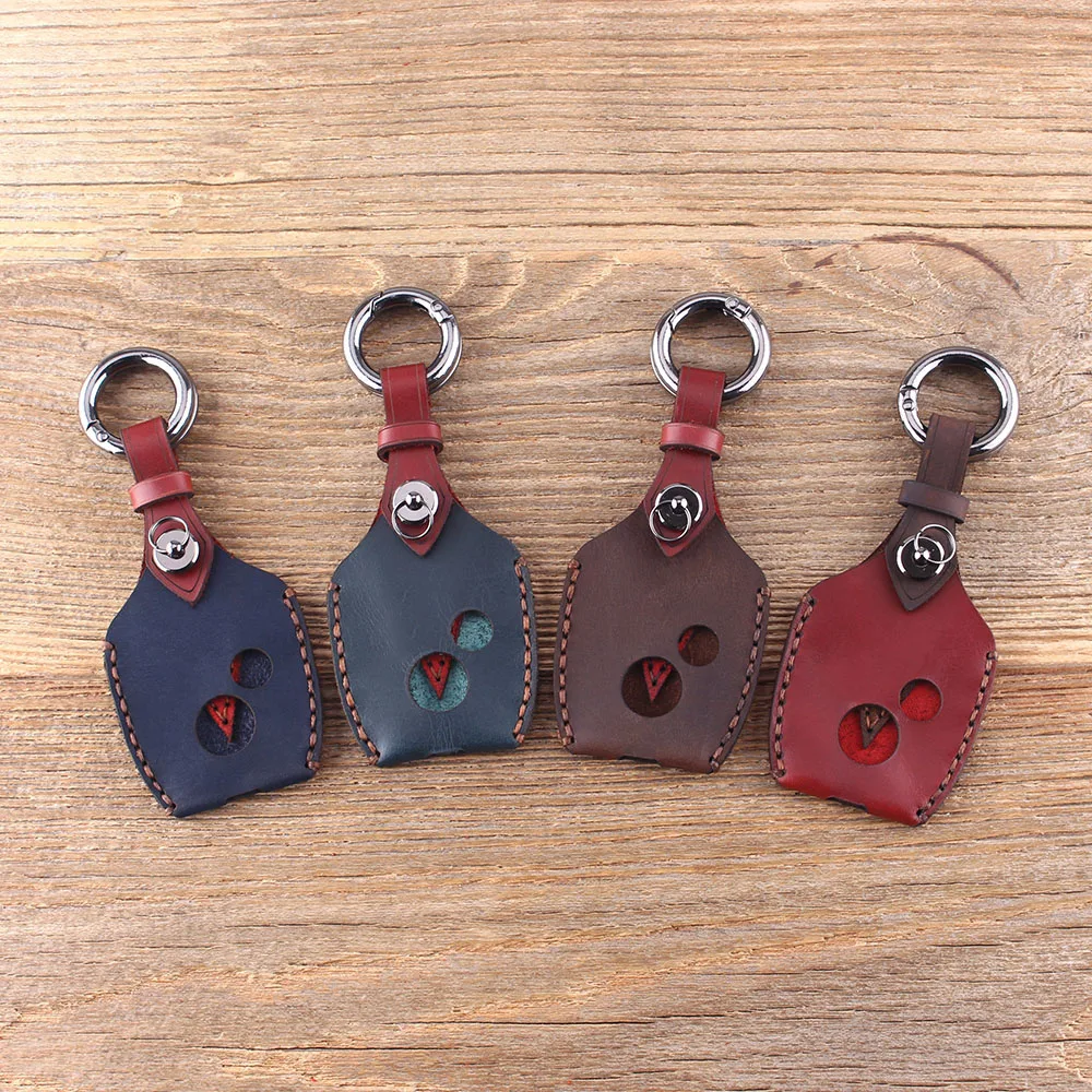 DANDKEY натуральная кожа протектор Автомобильный Брелок чехол 2 кнопки для