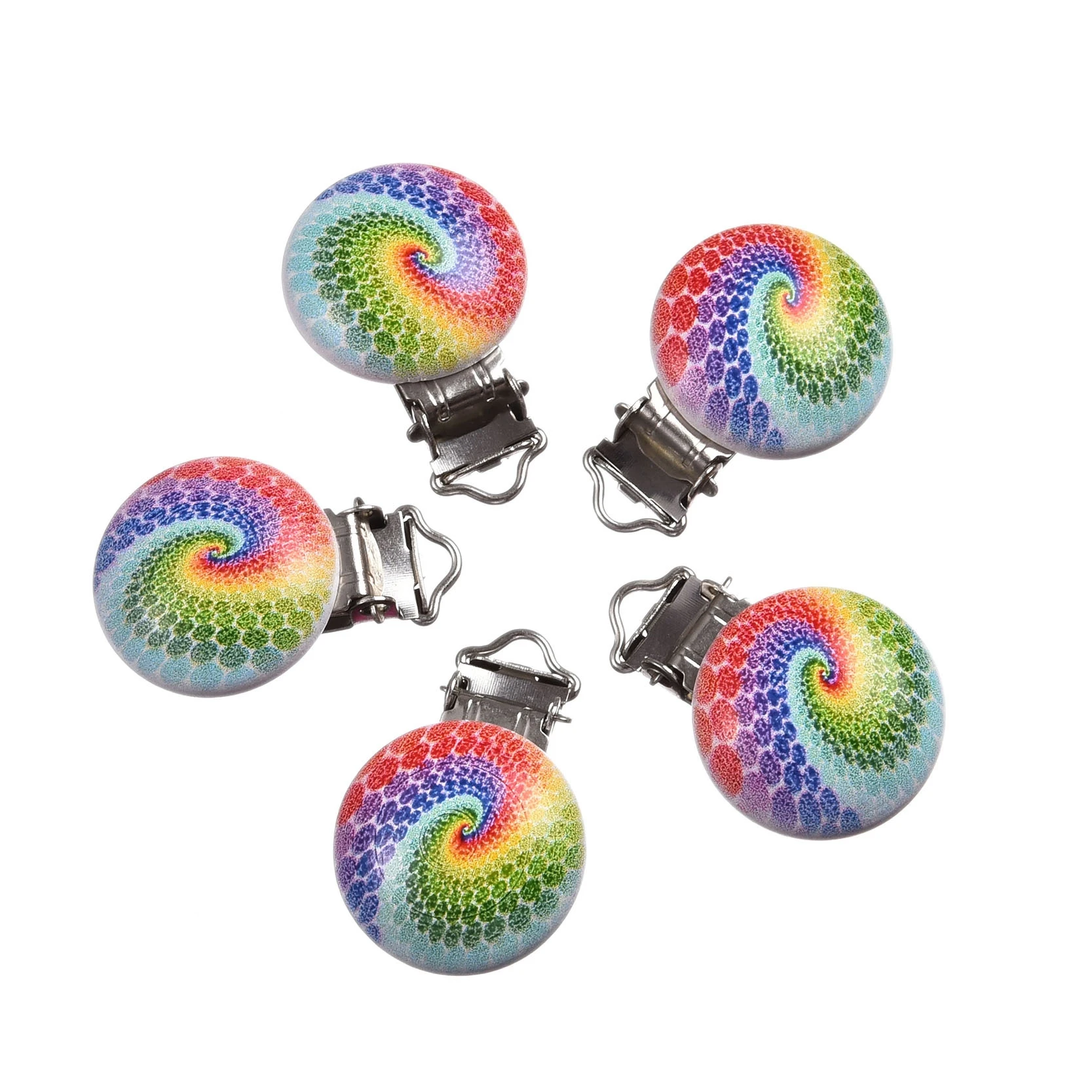 Красочные милые деревянные детские соски пустышки на подтяжках 5 шт./лот круглые