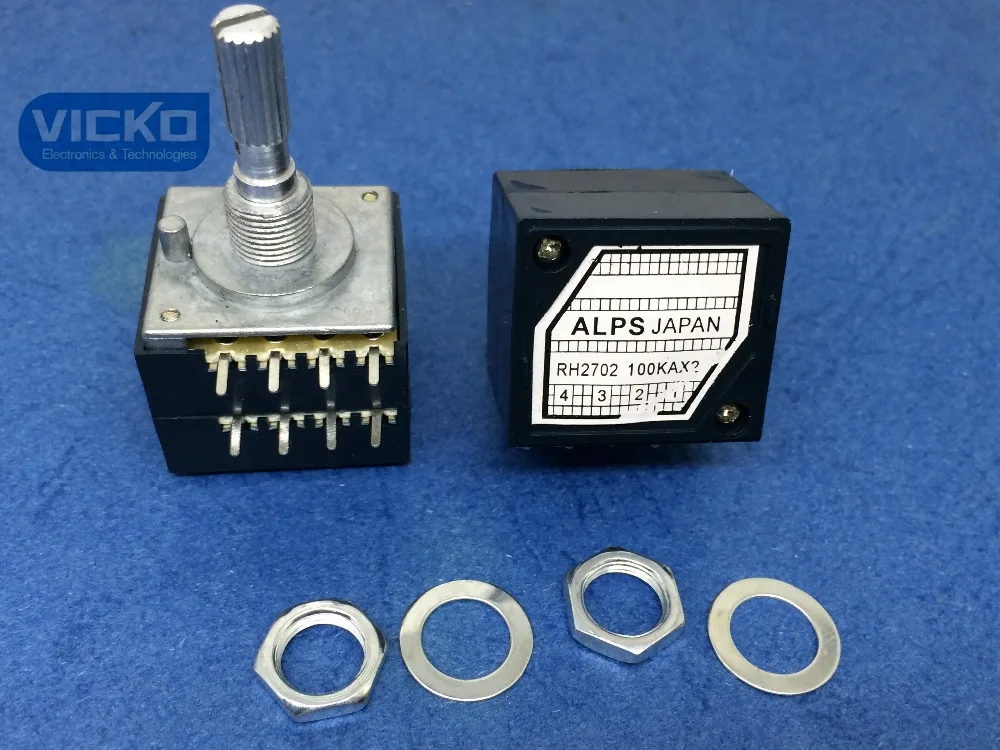 [Vk] Япония Alps 27 тип RH2702 100KAX2 100K 100KA A100K 8pin с громкостным потенциометром