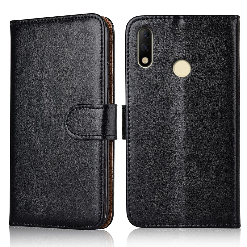 Чехол кошелек для Tecno Spark 3 Pro чехол с карманом карт рисунком простой