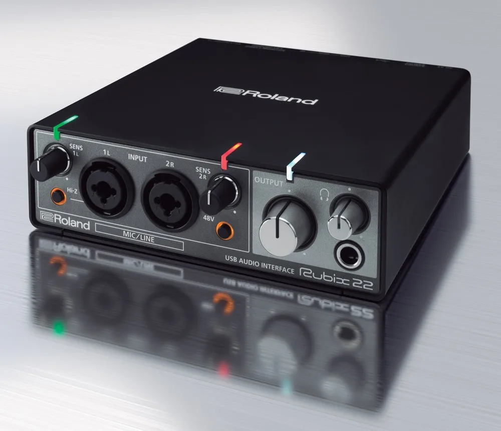 Roland не наносящих вред Rubix22 звуковая карта с интерфейсом USB 2 В/2 OUT высоким