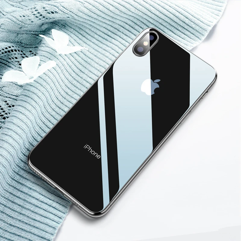 Прозрачный чехол для iPhone 11 X XS MAX 6S 7 8 Plus 10 5 5S SE силиконовый чехол для телефона чехол для iPhone 7 8 6 Plus чехол XR 6 11 Pro Max