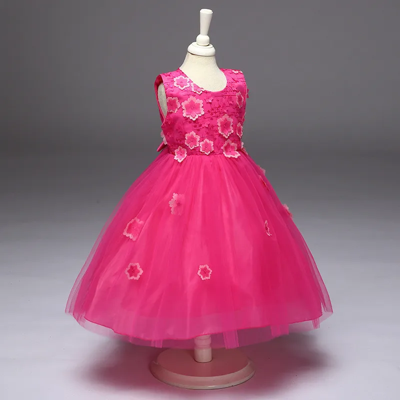 Детское платье на день рождения для маленьких девочек От 2 до 8 Лет Наряд платья