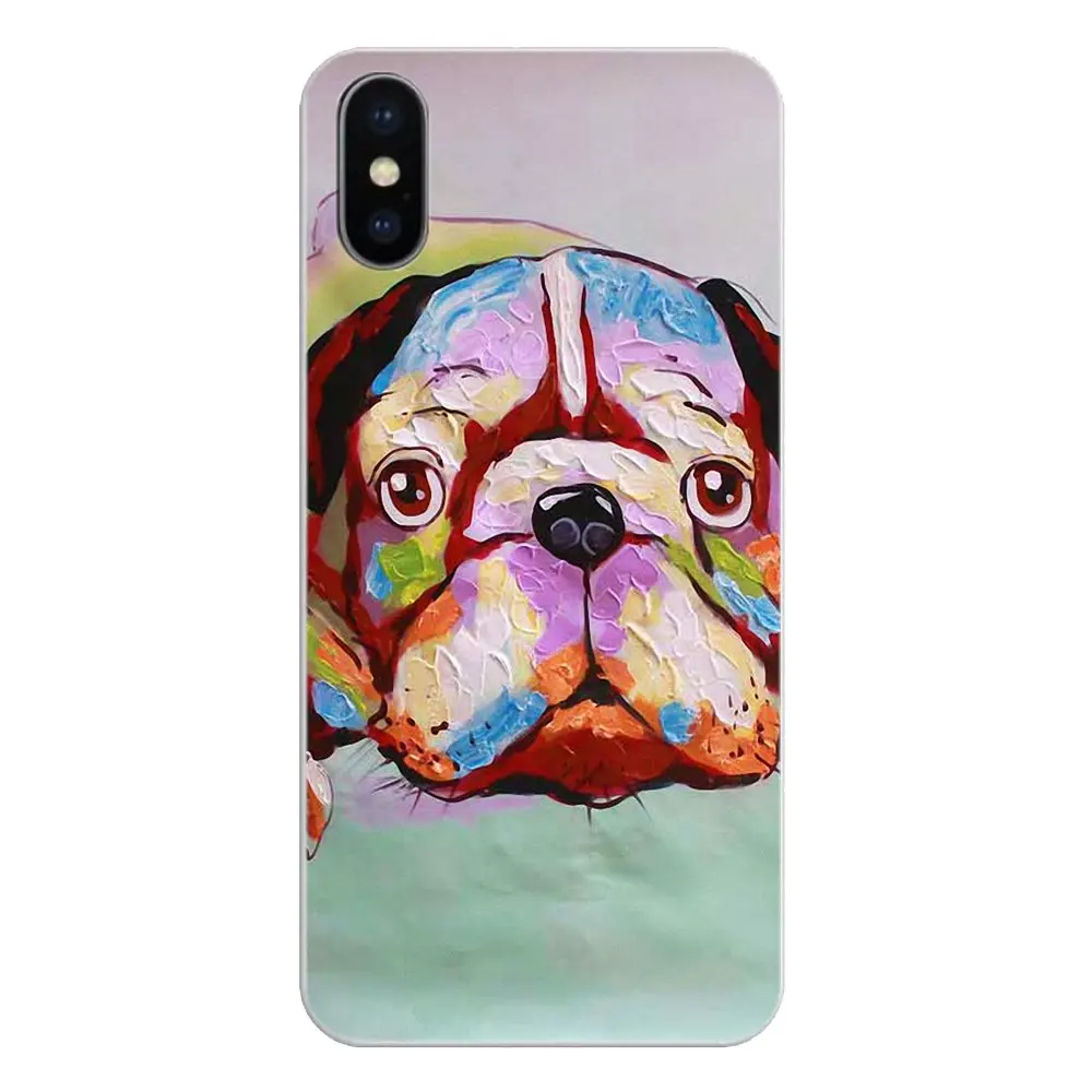 Силиконовый чехол для кожи холст искусство шар пей лучшая защита собаки масляная