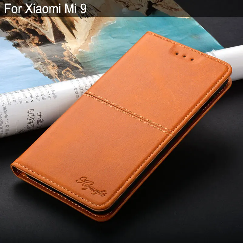 

Case for xiaomi mi 9 mi9 luxury Vintage Leather funda Flip cover coque with Stand Card Slot funda for xiaomi mi 9 case capa