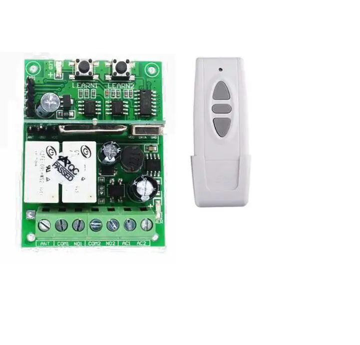 12V 24V 2 Channel Relay Wireless Remote Control Switch Controls for Garage Door Lighting Curtains | Электроника