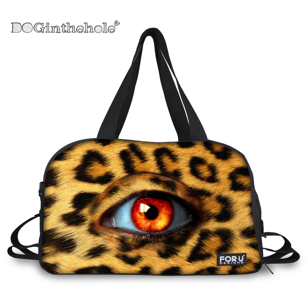 Doginthehole 3D глаз рисунком Персонализированные Mochila Ёмкость Чемодан сумка