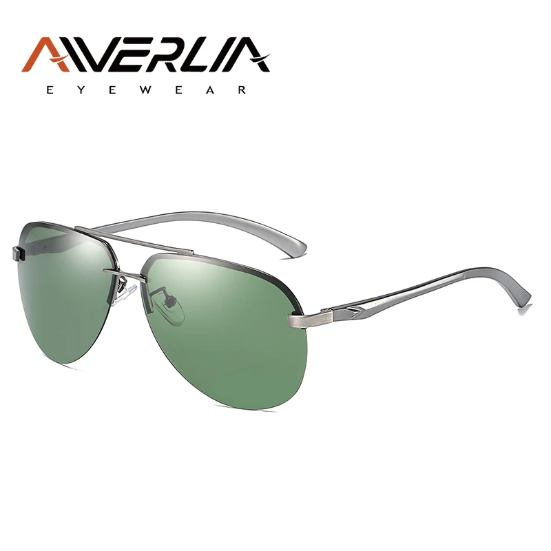 C2Dark Green AIVERLIA, поляризационные солнцезащитные очки, мужские, классический дизайн, мужские солнцезащитные очки, мужские очки, Oculos Gafas De Sol, Оттенки UV400, AI56 - Цвет линз: C2Dark Green