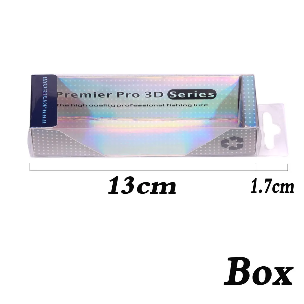 5Pcs Fishing Lures Packing Boxes Clear PVC Box Top Can Be Hooked Decorative Box / Display Boxes 8CM/11.5CM/13CM/17.5CM/20CM