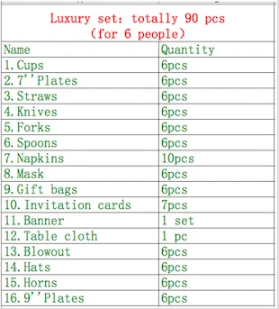 luxury set 90pcs Качество 116/78 шт. футбол мальчик для детского дня рождения вечерние украшения комплект вечерние Baby shower Свадебный пакет события вечерние поставки - Цвет: luxury set 90pcs