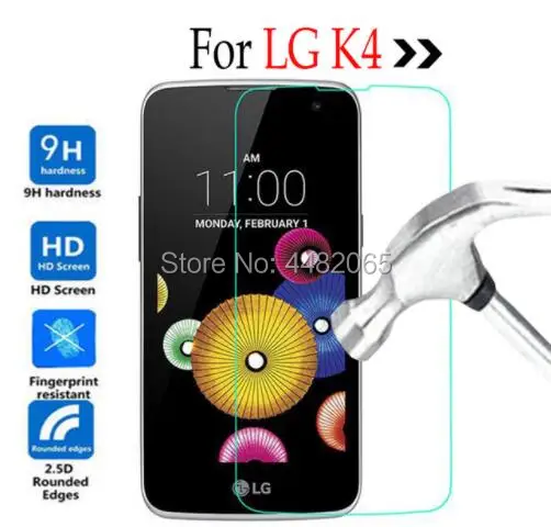 Полностью закаленное стекло 0 26 мм 9H для LG K4 K 4 K120E K121 K130 K130E 4G Защитная пленка