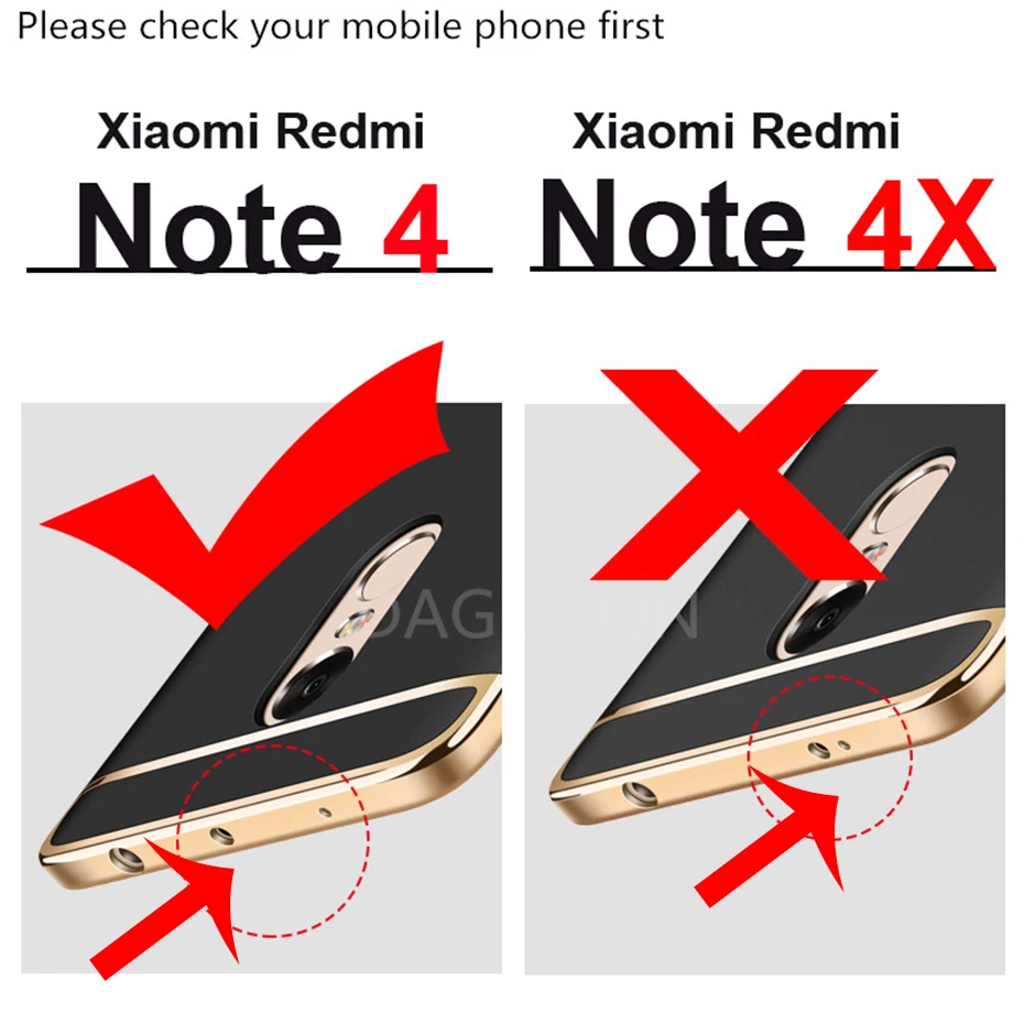 DAGUDON чехол для Xiaomi Redmi Note 4 s Роскошный блестящий из ТПУ телефона |