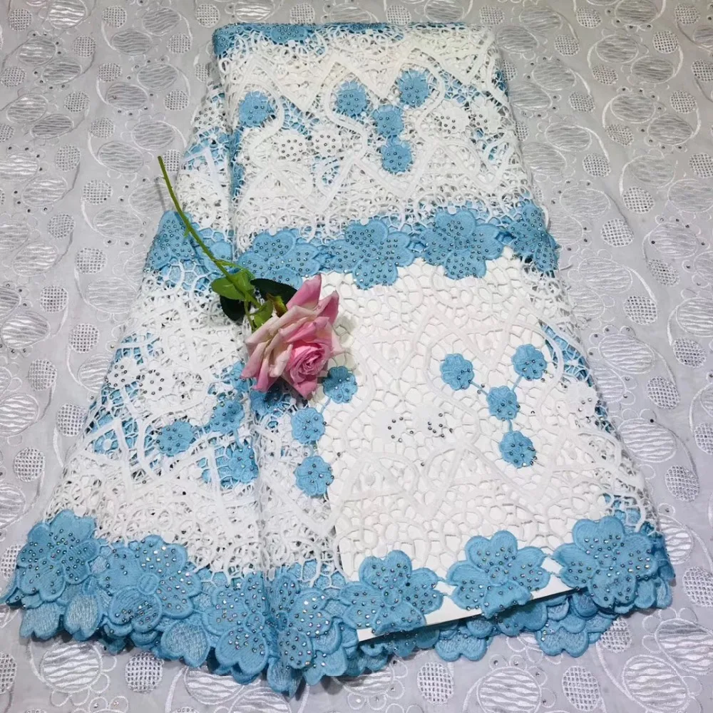 Африканская сухая кружевная ткань швейцарская вуаль с камнями швейцарское