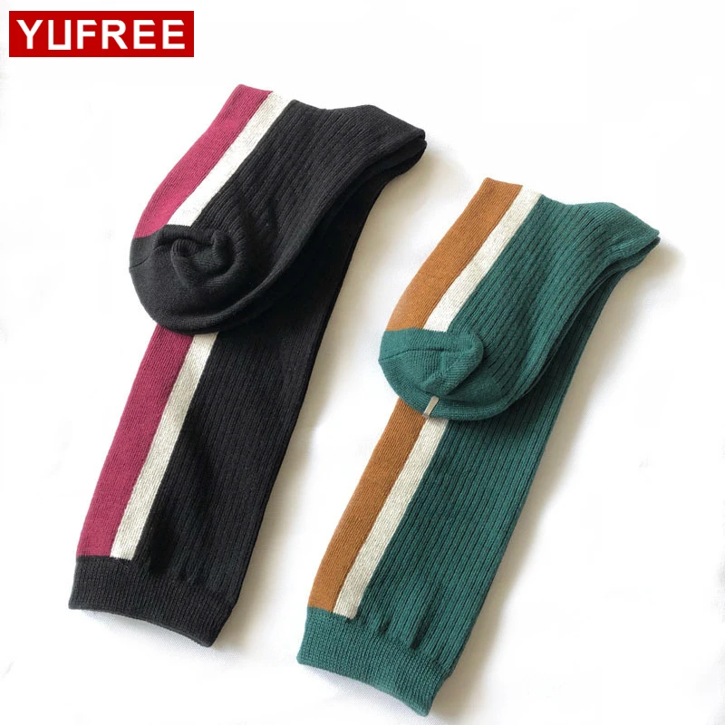 Модные гетры Для женщин длинные чулки сексуальные хит Цвет пэчворк из хлопка