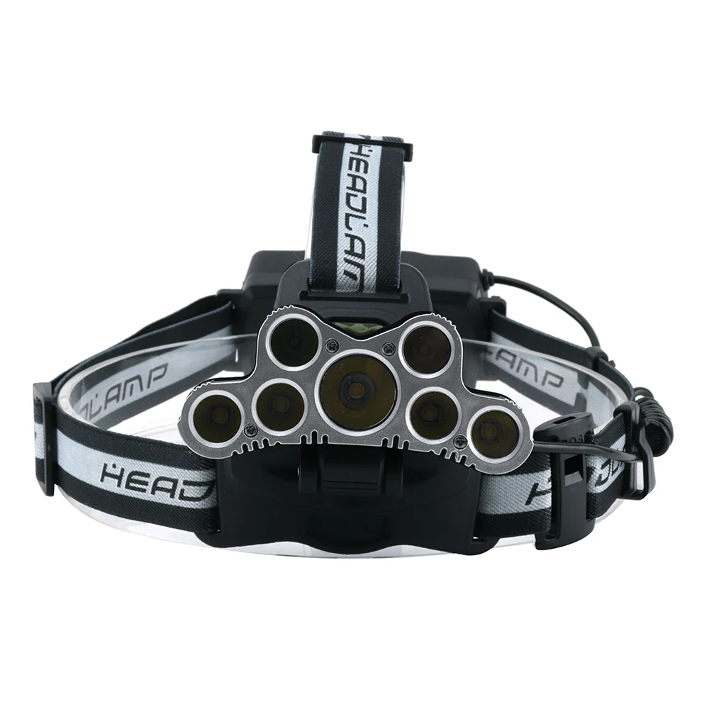 BORUiT кв-010 XML T6 R2 светодиодный налобный фонарь USB Зарядное устройство 6-режимный фар IPX4 Водонепроницаемый Налобный фонарик Рыбная ловля 18650 Батарея