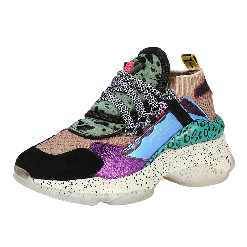 Женские кроссовки на резиновой подошве повседневные из ЭВА зеленого и