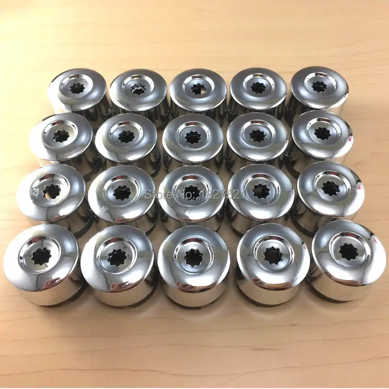 Колпачки для болтов и гаек автомобильных колес 2004 хром цвета подходит VW Touareg 2014 |lug