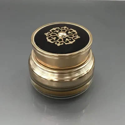 30g jar 10pcs 10 шт. высокого класса дворец Arcylic цветок крышкой банку крема для лица, элегантный пустой лосьон бутылки насоса, косметика упаковки контейнер - Цвет: 30g jar 10pcs